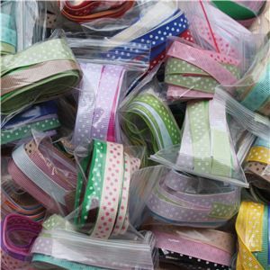 Grosgrain Ribbon - Swiss Dot Lucky DIP